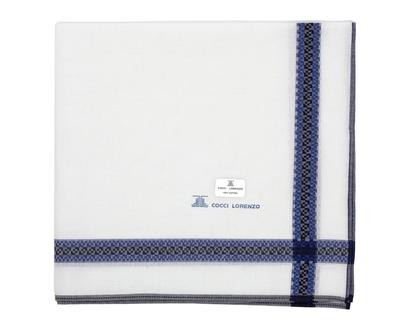 Gentlemen’s Handkerchief Collection – White Base with Vibrant Borders Pack of 6