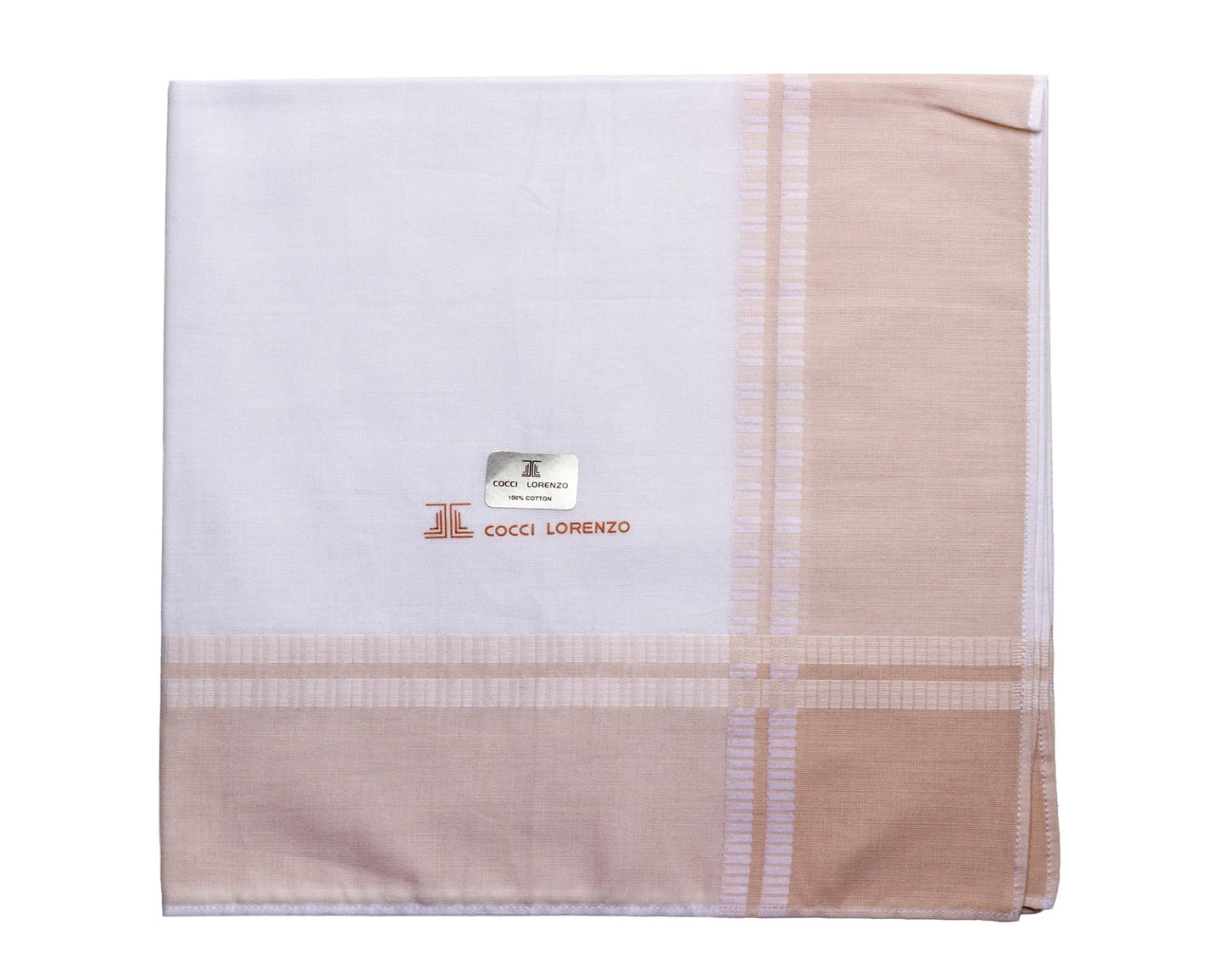 Everyday Luxe Handkerchief Set – White Perfection with Colour Borders
