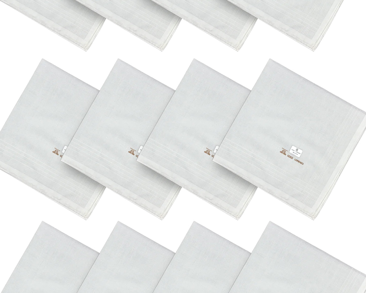 Elegant Full White Handkerchief for Men – Soft Cotton