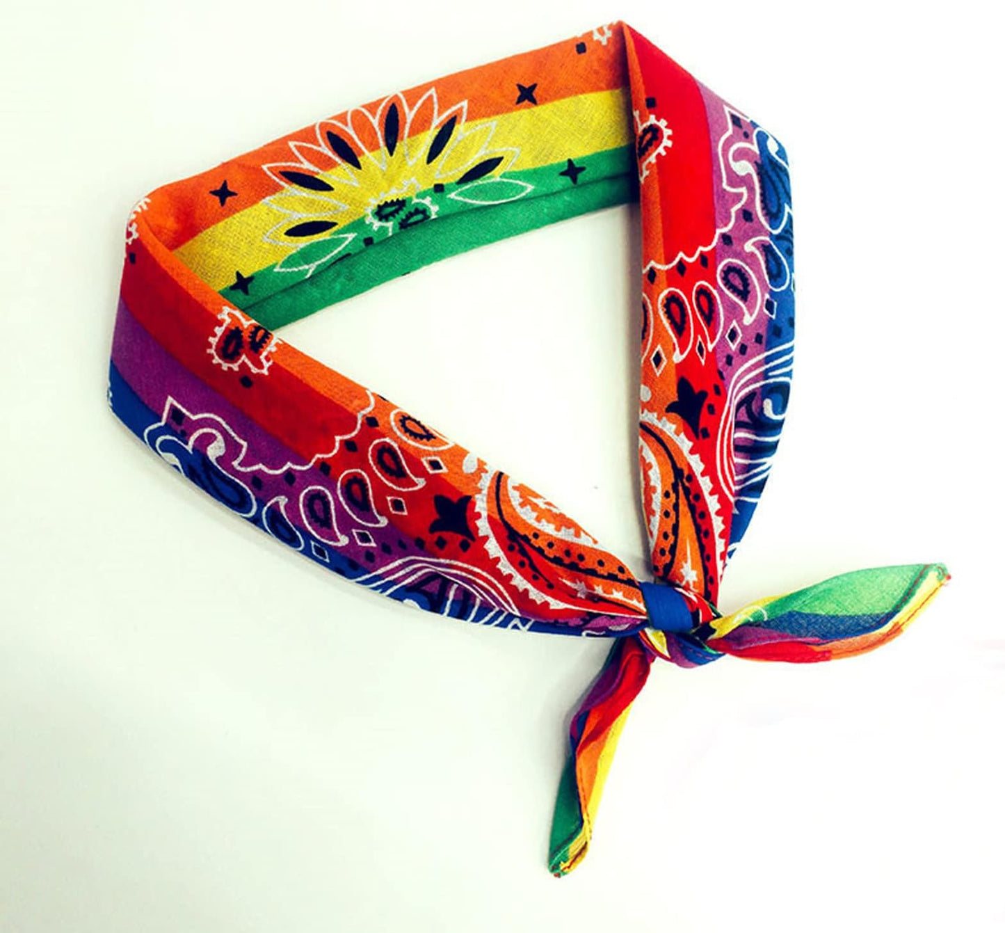 Cotton Rainbow Colorful Handmade Pocket Square for Wedding Formal Hanky Handkerchief