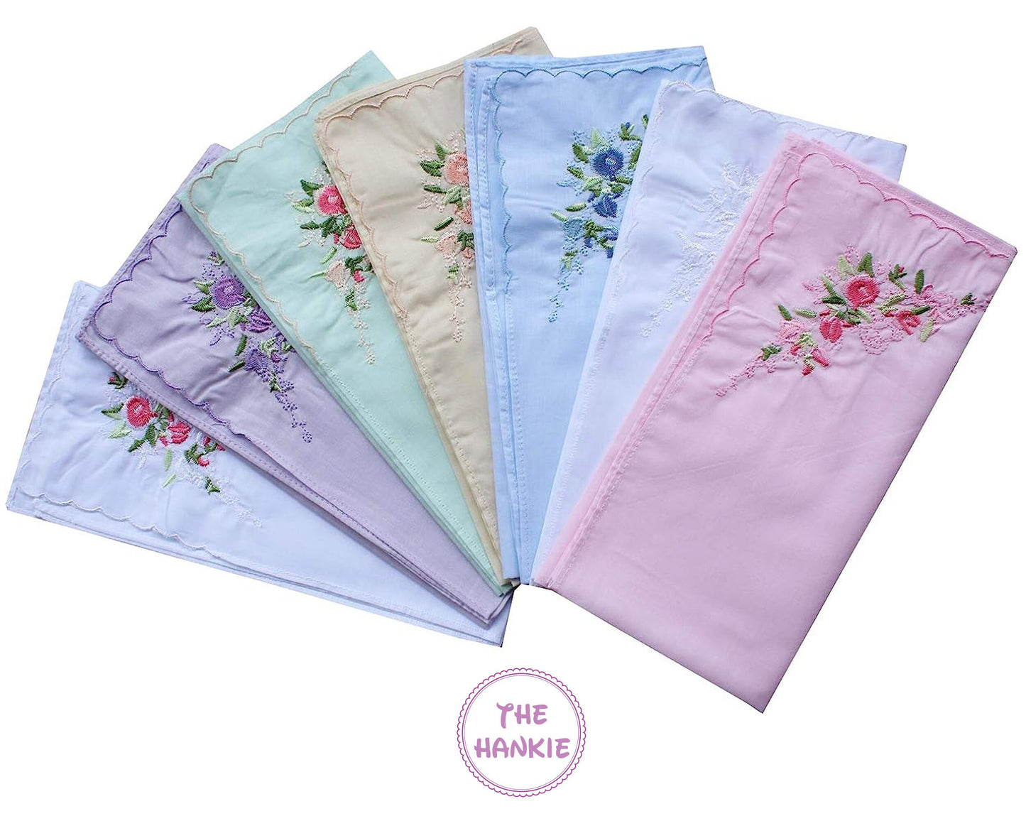 Embroidered Cotton Hankie USA