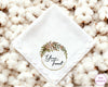 Custom Floral Scallop Remembrance Handkerchief for Mumma