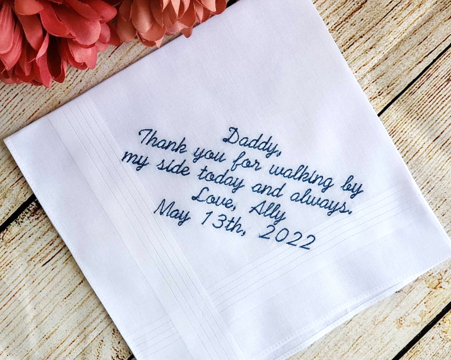 Wedding Handkerchief for Dad - Gift for Dad