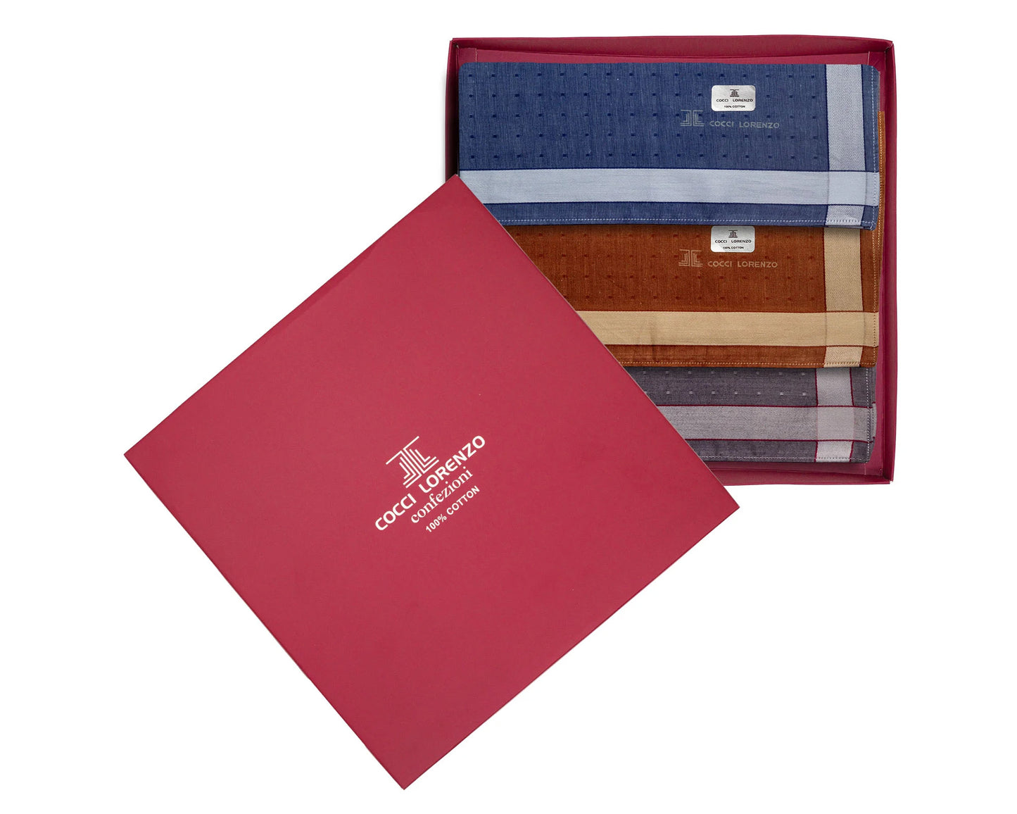Elegant Men’s Handkerchief Set – Subtle Shades with Classic Borders Pack of 12
