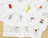Fun Cocktail Embroidered 100% Cotton Napkins – Set of 4