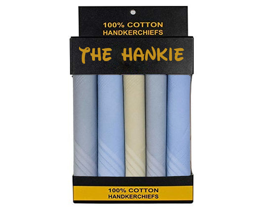 Soft Cotton Assorted Handkerchiefs for Men's – Pack of 5