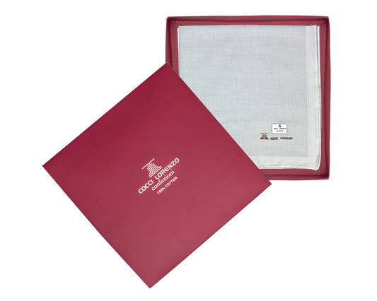 Gentlemen’s Signature White Handkerchiefs – Pack of 12