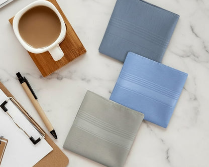 Classic Everyday Men’s Cotton Assorted Bulk Handkerchiefs