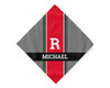 Bold Stripe Custom Initial & Name Bandana – Style Accessory