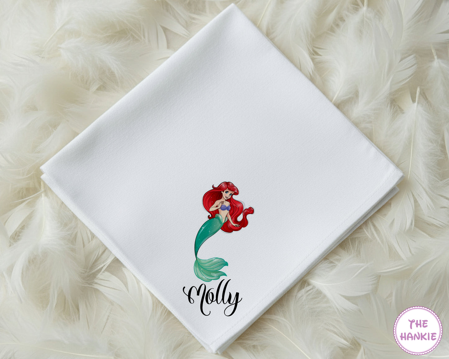 Personalized Mermaid Cotton Handkerchief for Kids