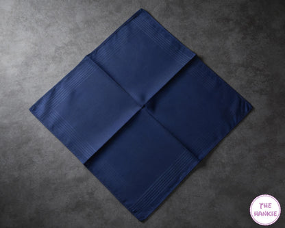 Premium Cotton Handkerchief for Men – Soft Plain Solid Hanky (Pack of 6)