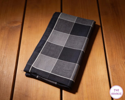 Men’s Classic Check Cotton Handkerchief – Soft Pocket Hankie