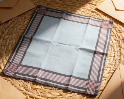 Men’s Cotton Handkerchief Set of 3 – Classic Striped Hankies