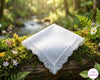 Premium Cotton Lace Border Handkerchief for Women – Soft & Elegant