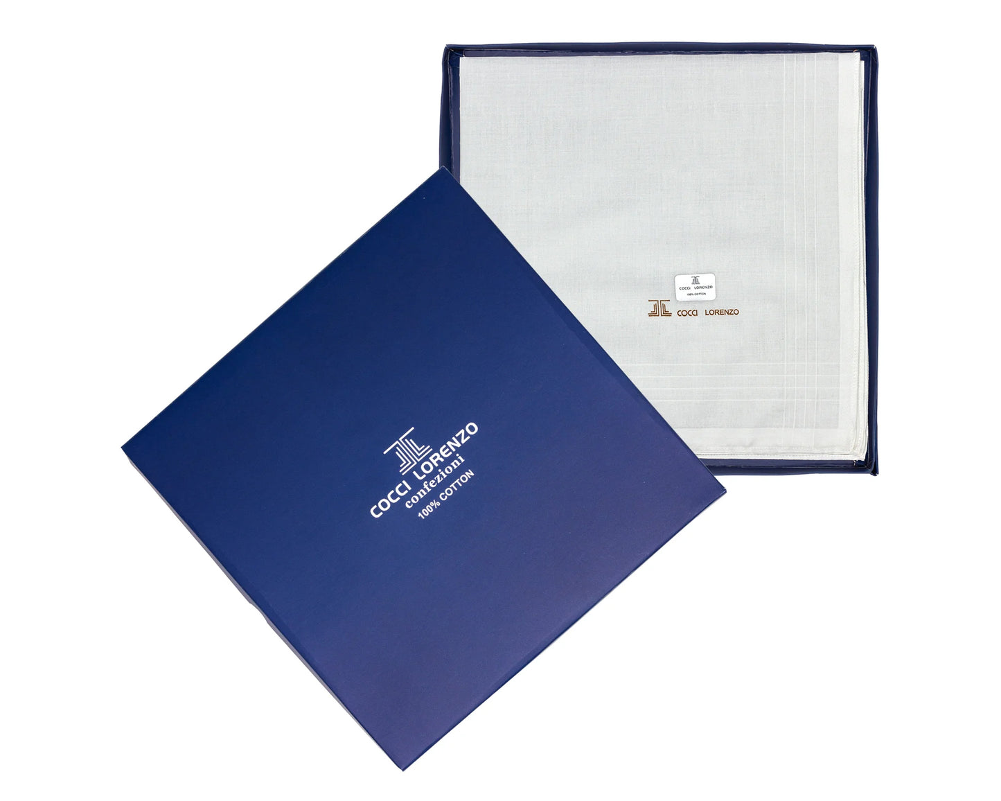 Elegant Full White Handkerchief for Men – Soft Cotton