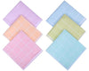 Classic Vintage Pastel Check Cotton Handkerchiefs for Ladies Set of 6