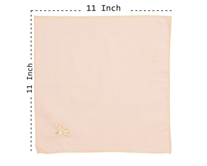 100% Cotton Embroidery Floral Multicolor Hankie for Women