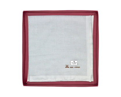 Gentlemen’s Signature White Handkerchiefs – Pack of 12