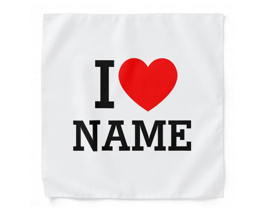 Customized Heart Name Handkerchief – Perfect for Gifting