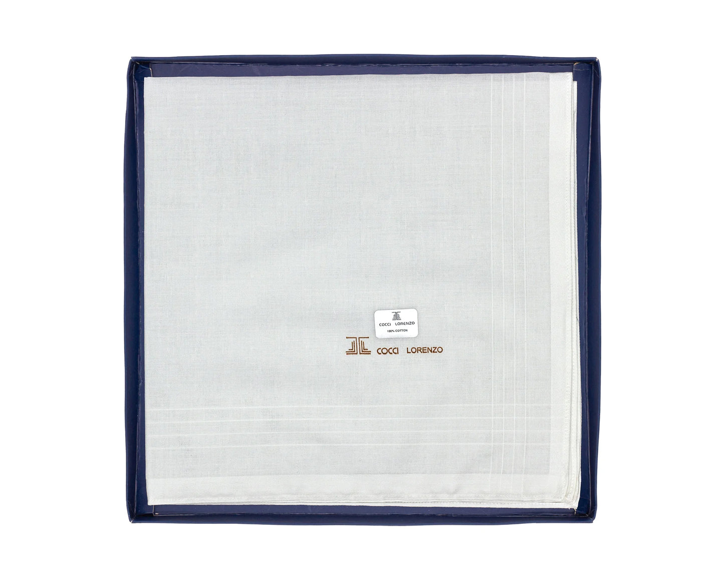 Elegant Full White Handkerchief for Men – Soft Cotton