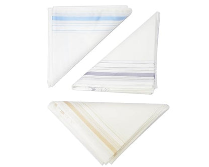 Assorted Cotton Handkerchiefs Pack of 5 Classic Plaid Designs