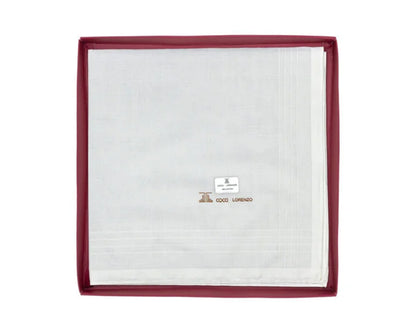 Luxury White Handkerchief for Men - Premium Cotton Collection