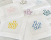 Personalized Monogram Embroidery Cotton Cocktail Napkins - Pack of 4
