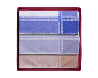 Everyday Luxe Handkerchief Set – White Perfection with Colour Borders