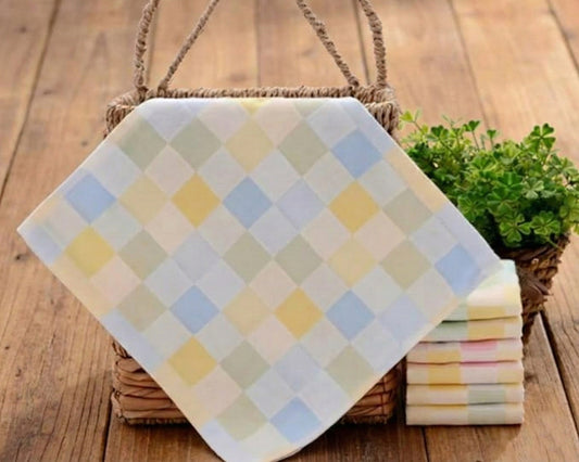 Soft Cotton School Assorted Handkerchief for Boys & Girls Pack of 6