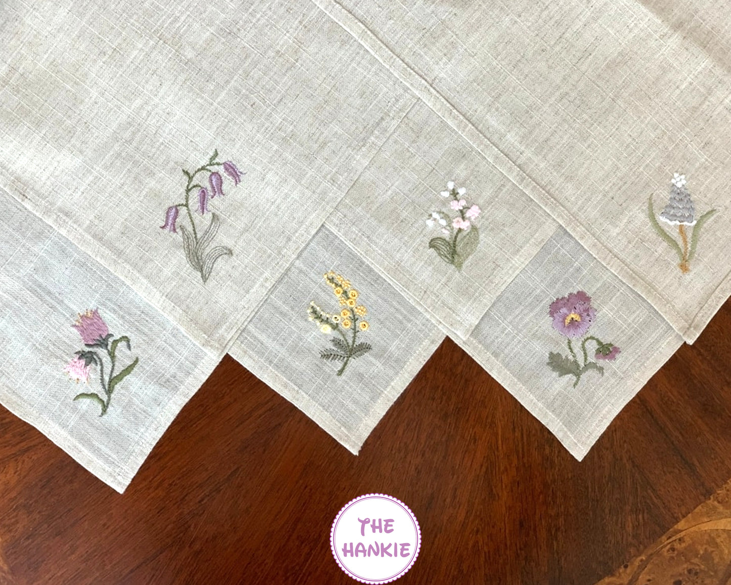 Flower Embroidered Handkerchief – Delicate & Timeless Gift