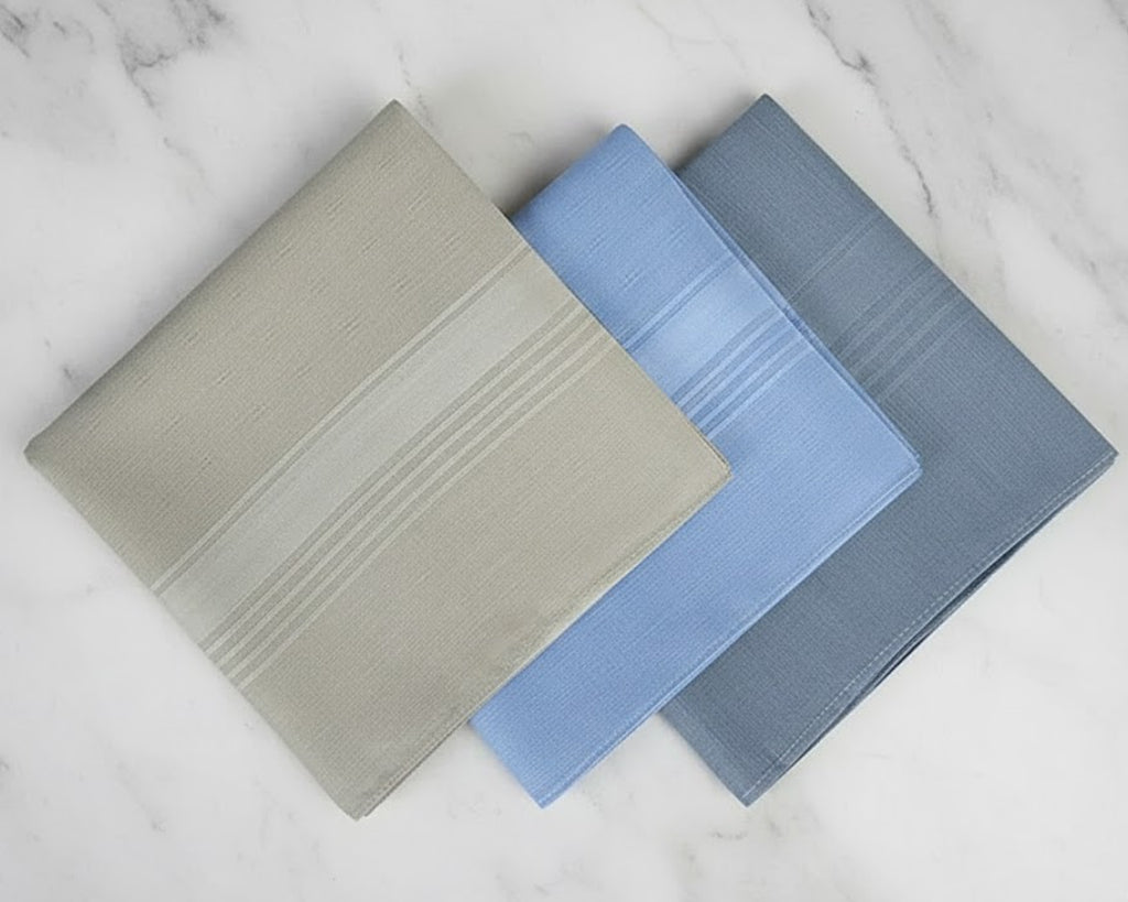 Classic Everyday Men’s Cotton Assorted Bulk Handkerchiefs