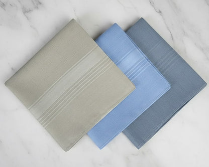 Classic Everyday Men’s Cotton Assorted Bulk Handkerchiefs