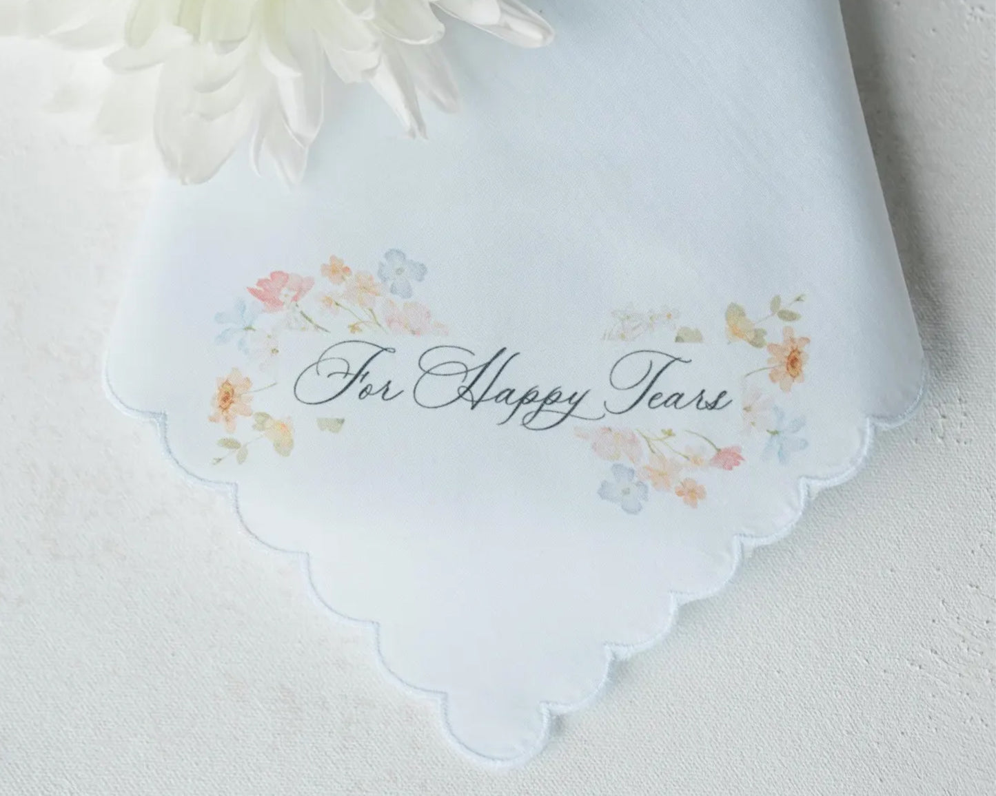 For Happy Tears Wedding Handkerchief