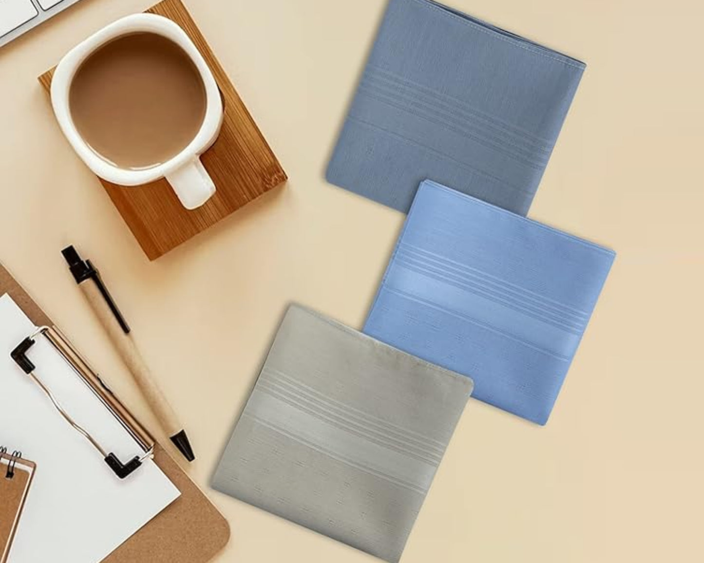 Soft Cotton Assorted Handkerchiefs for Men's – Pack of 5