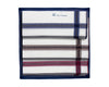 Gentlemen’s Handkerchief Collection – White Base with Vibrant Borders Pack of 6