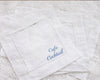 Personalized Name Embroidered Cotton Cocktail Napkins – Elegant Custom Set