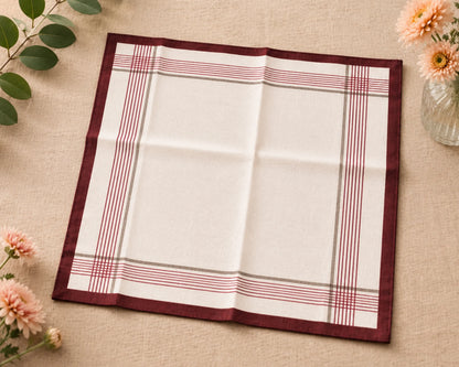 Premium Assorted Cotton Handkerchief Set for Men 3 Pack