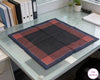 Men’s Classic Cotton Handkerchief – Black Pocket Hanky with Red Border