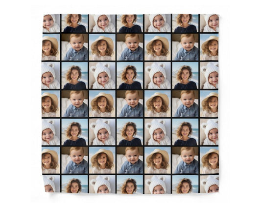 Personalized Full Your Choice Photo Collage Handkerchief