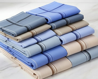 Men’s Lightweight Cotton Bulk Handkerchiefs – Pastel Assorted Pack