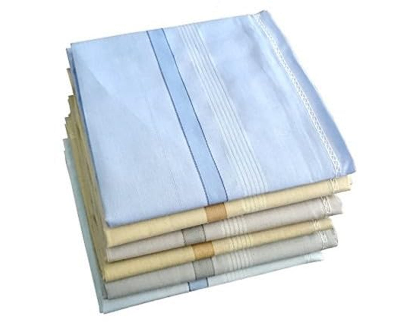 Classic Men’s Assorted Big Cotton Hankie Set – Pack of 12