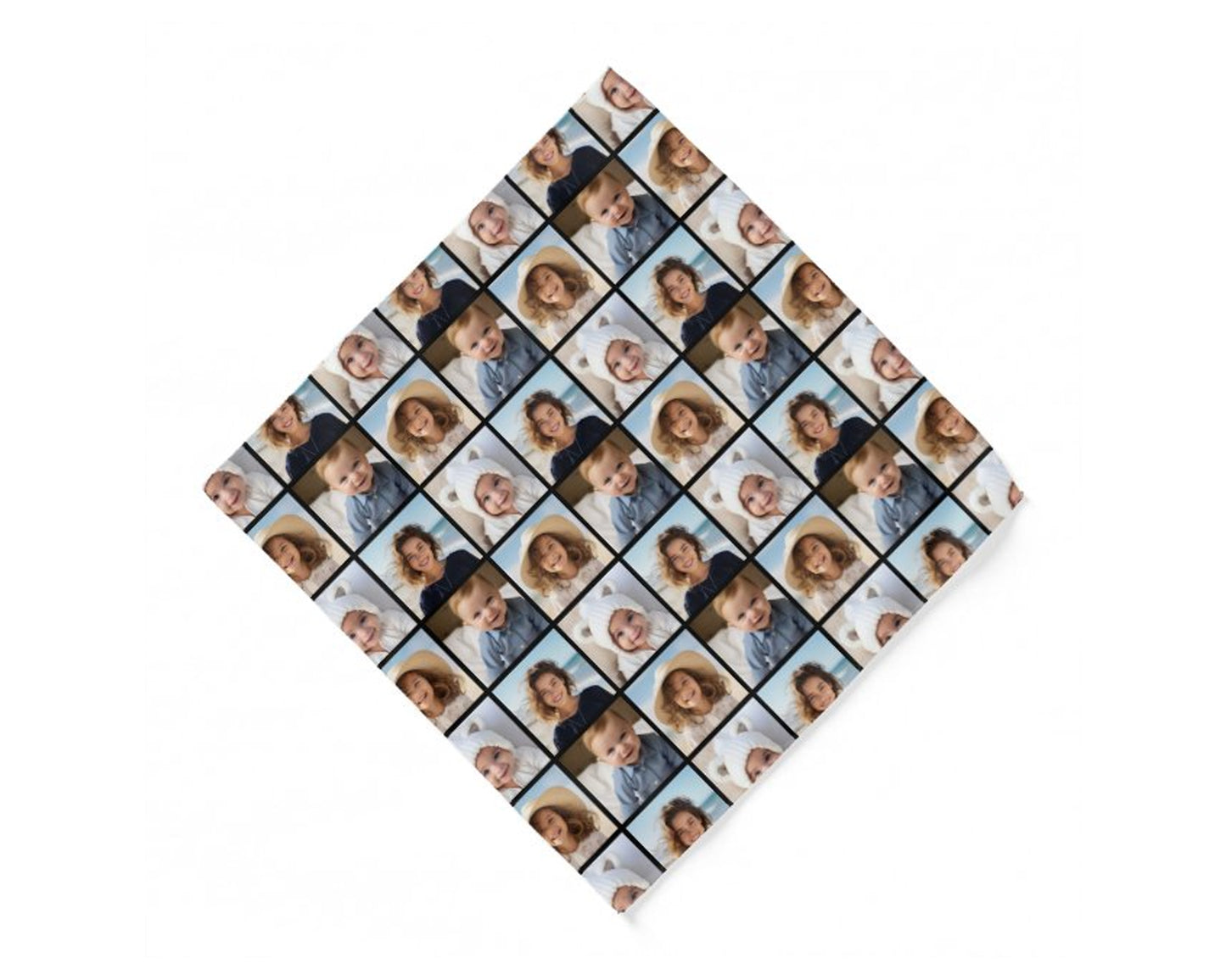 Personalized Full Your Choice Photo Collage Handkerchief