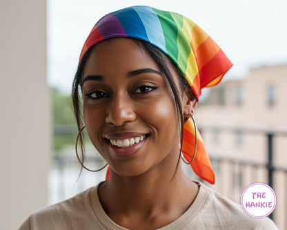 Custom Pride Embroidery Rainbow LGBT Bandana Pack of 6