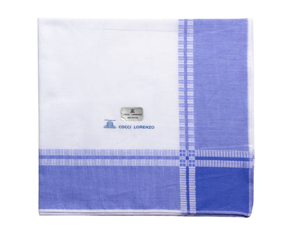 Everyday Luxe Handkerchief Set – White Perfection with Colour Borders