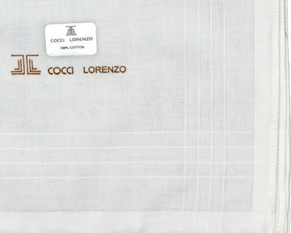 Elegant Full White Handkerchief for Men – Soft Cotton