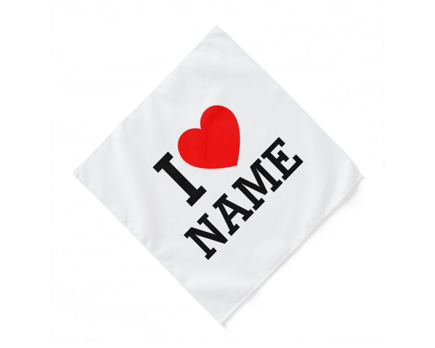 Customized Heart Name Handkerchief – Perfect for Gifting