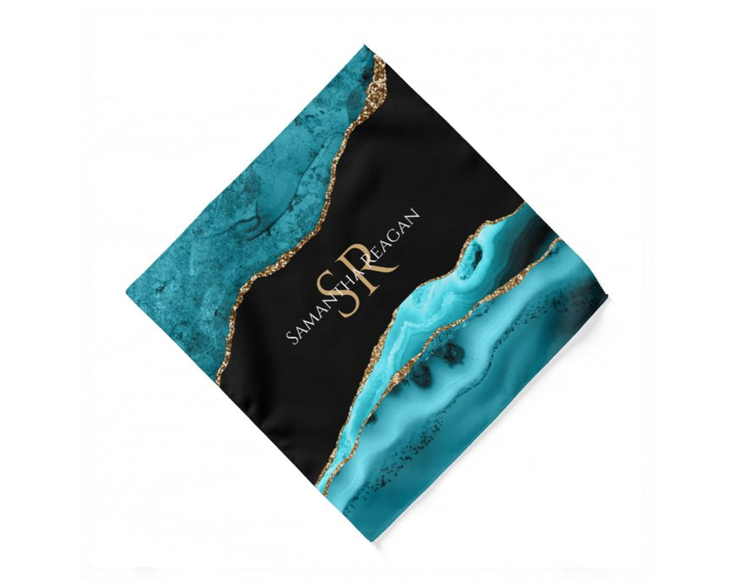 Elegant Personalized Name Monogram Handkerchief