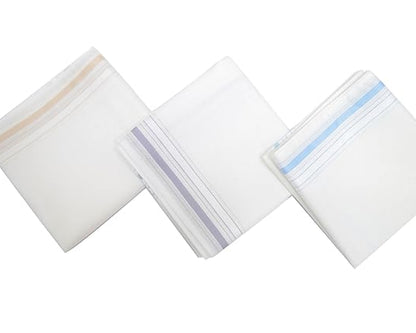 Assorted Cotton Handkerchiefs Pack of 5 Classic Plaid Designs