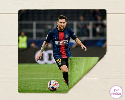 Your Favourite Sports Player Lionel Messi Photo Handkerchief