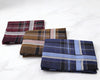 Men’s Soft Cotton Handkerchiefs Set of 3 – Classic Plaid Pocket Hankies